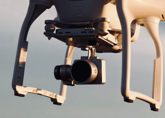 Camera-equipped unmanned aerial vehicle